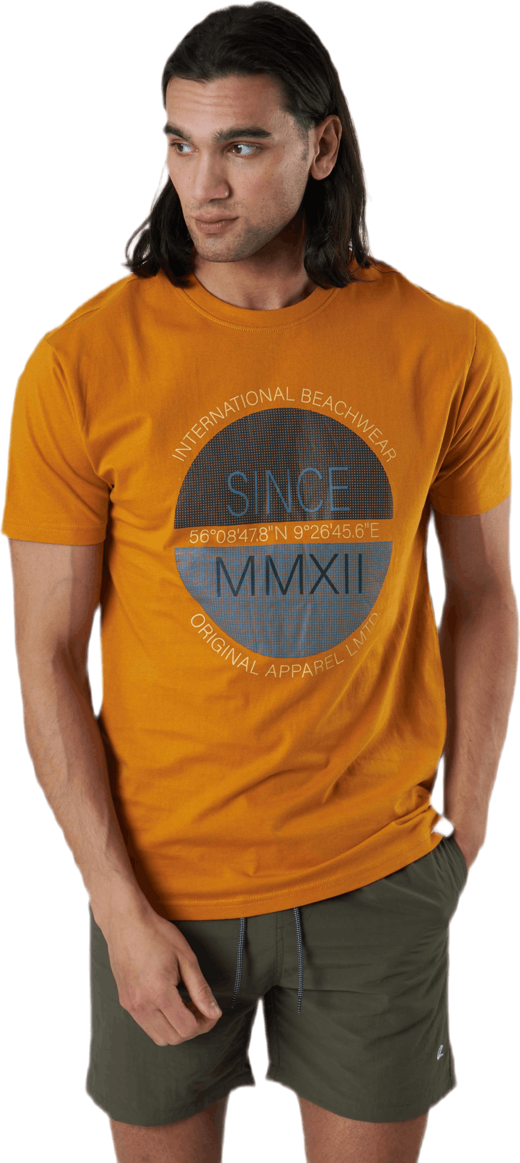 Dietzen M SS Tee Orange, Male, Abbigliamento, Maglietta, Arancia, XXL