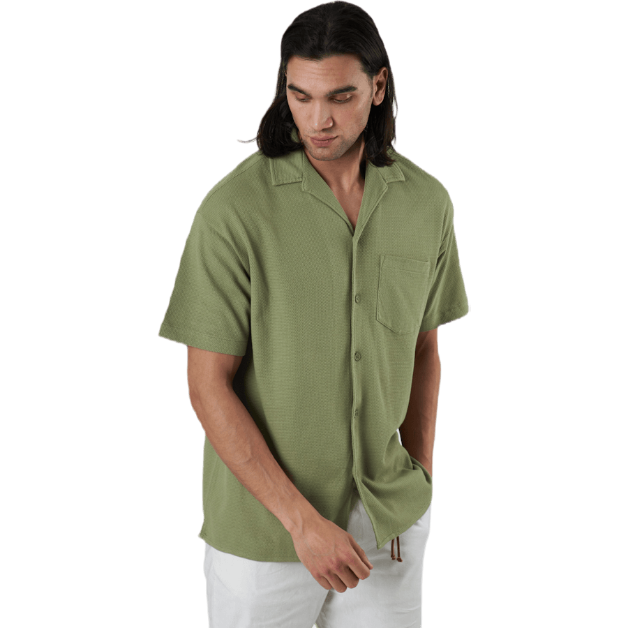 Findus Resort Shirt Ss One Pocket Green - Bild 2