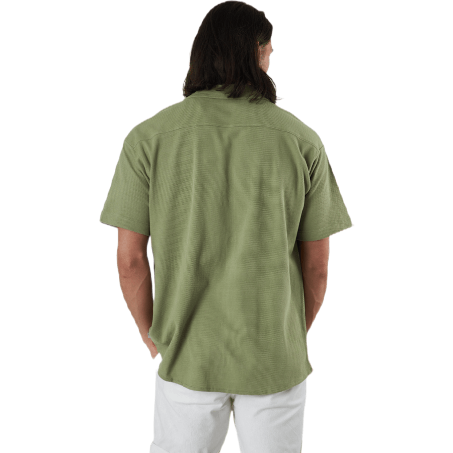Findus Resort Shirt Ss One Pocket Green - Bild 3