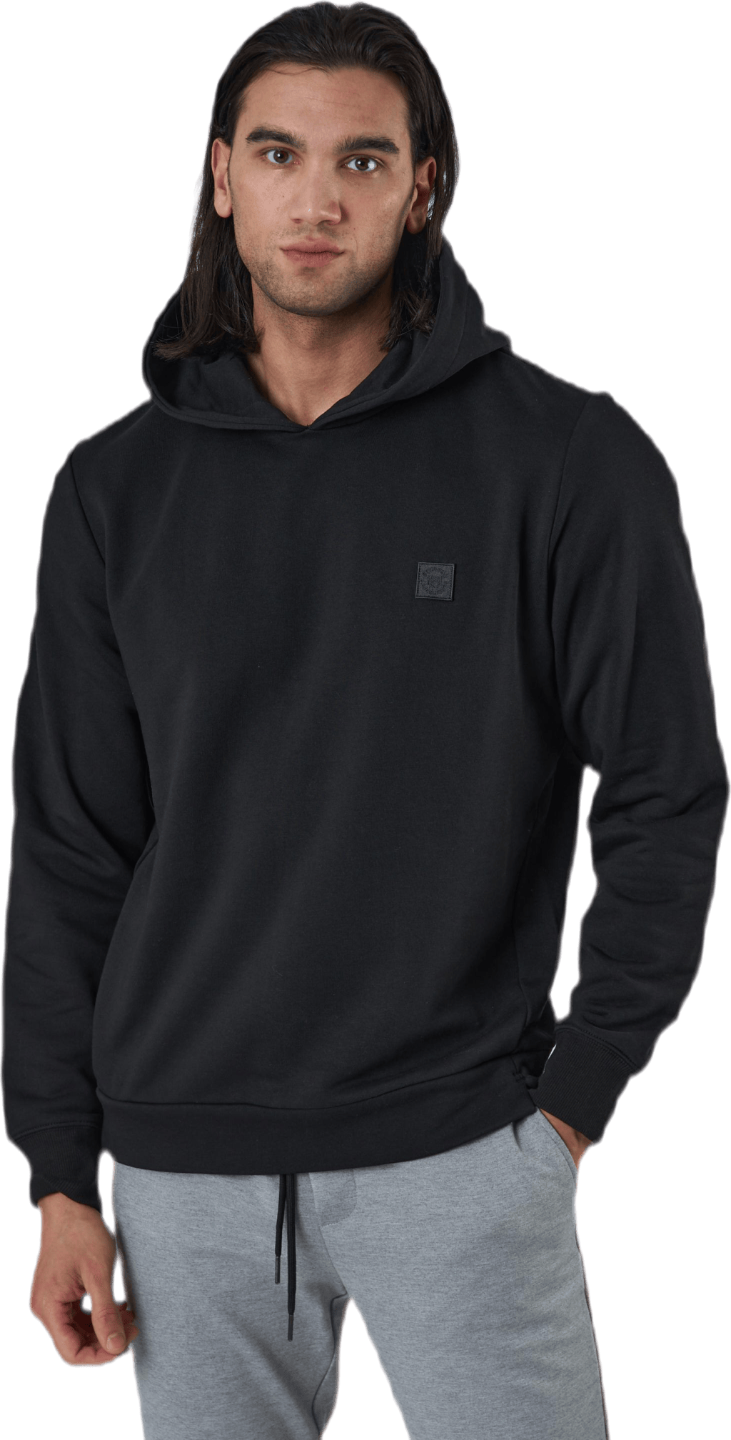 Studio Sweat Hood Ltn Black