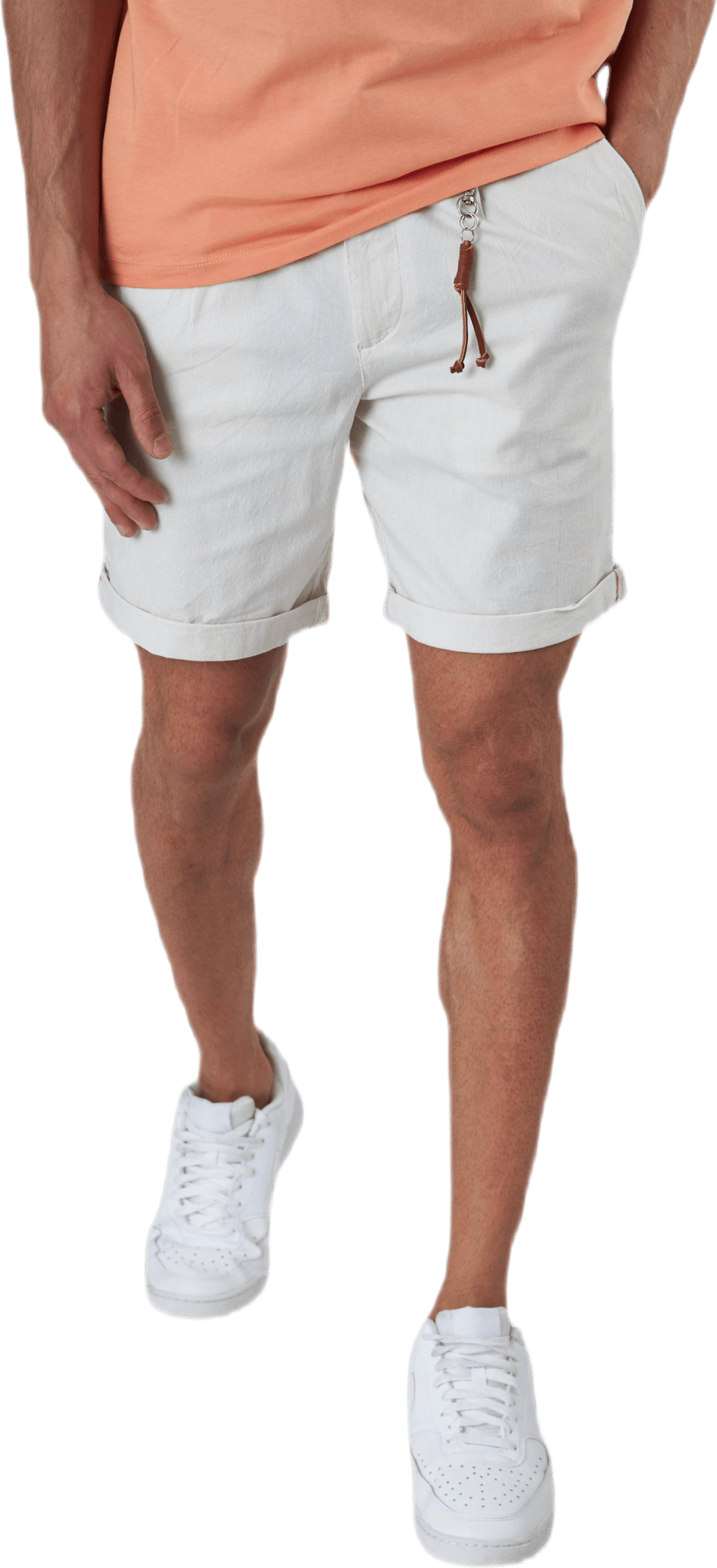 Milton Chino Shorts Akm Linen Grey