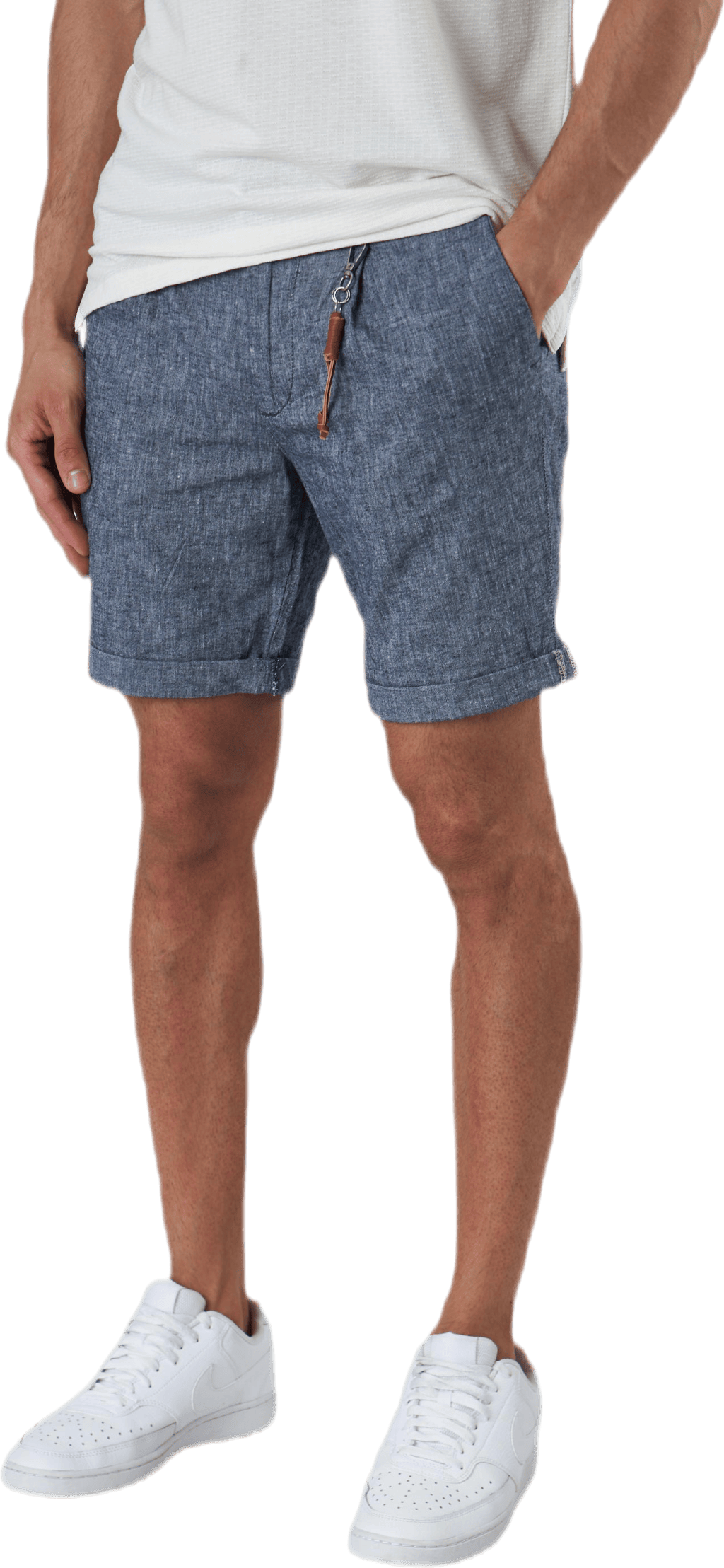 Milton Chino Shorts Akm Linen Blue