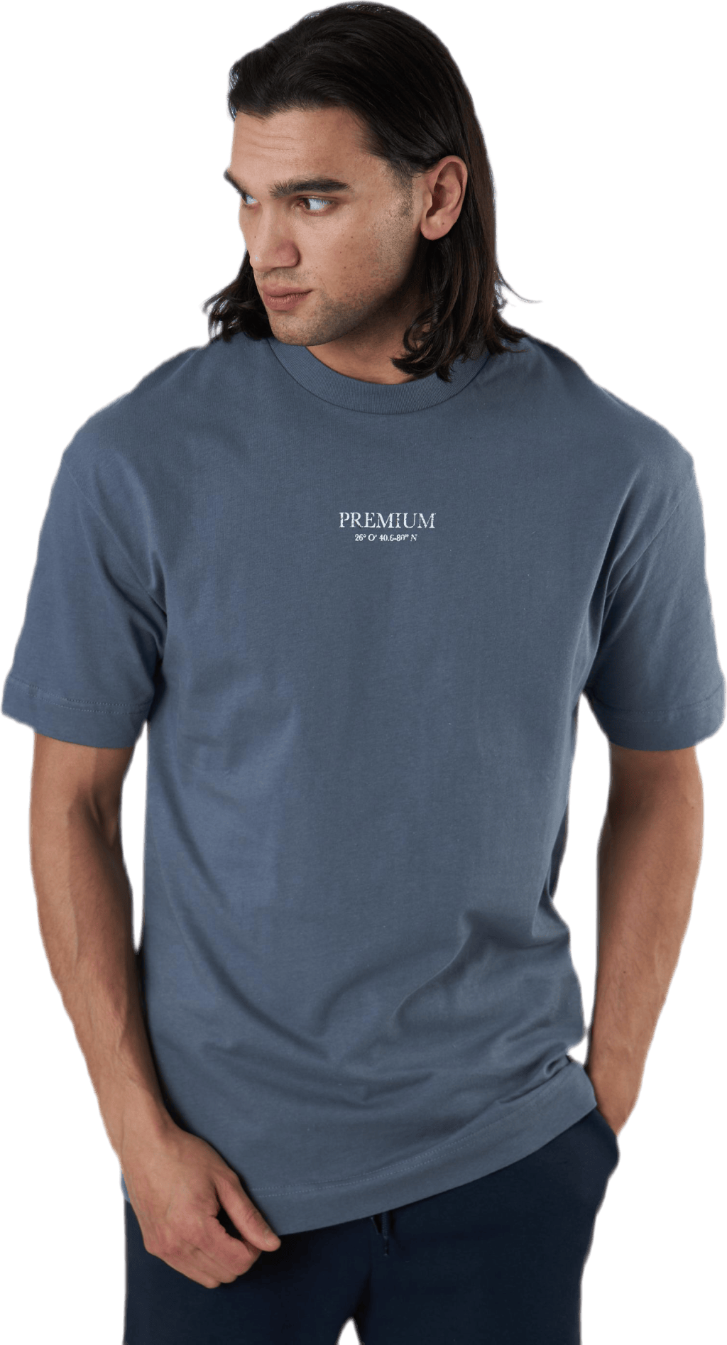 Geo Box Fit Ss Tee Blue - Bild 2