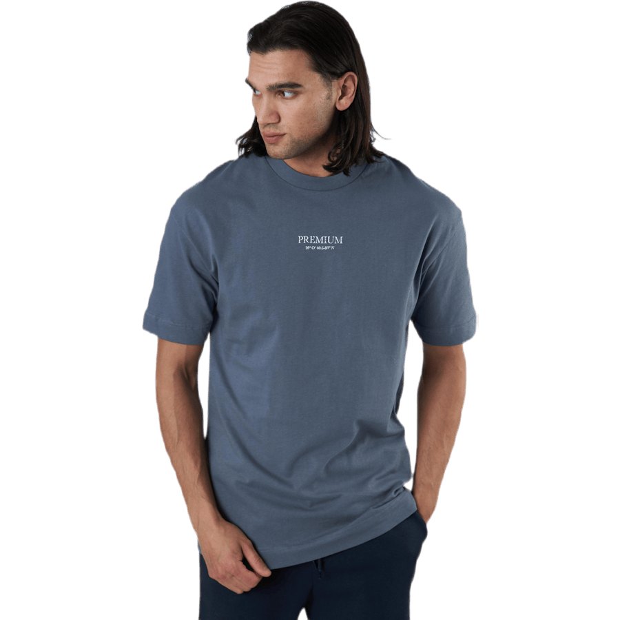 Geo Box Fit Ss Tee Blue - Bild 2