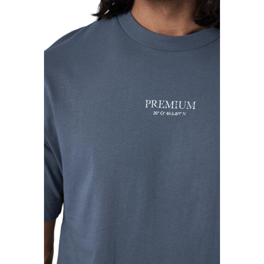 Geo Box Fit Ss Tee Blue - Bild 4