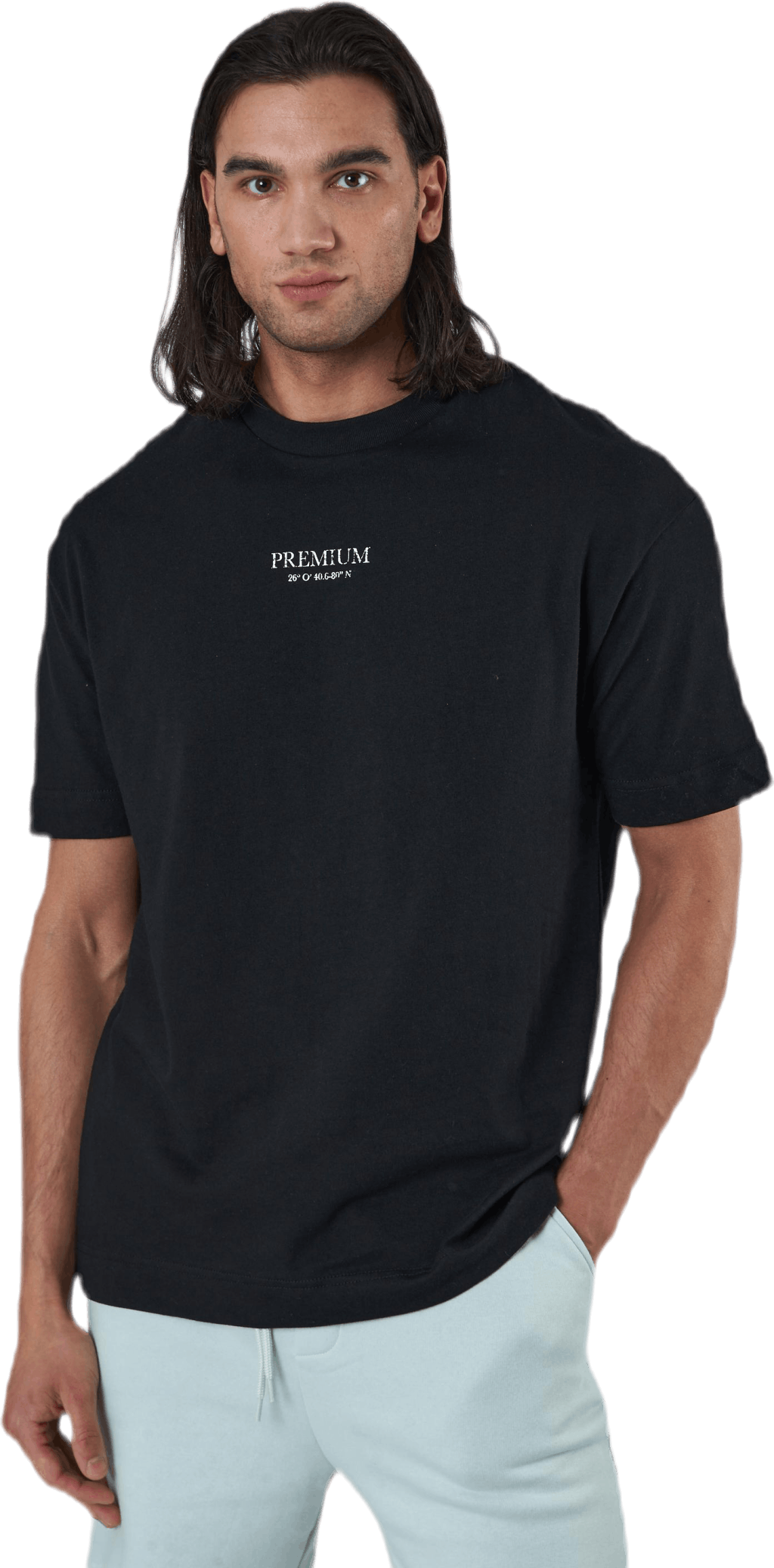 Geo Box Fit Ss Tee Black, Male, Klær, T skjorte, Svart, XL