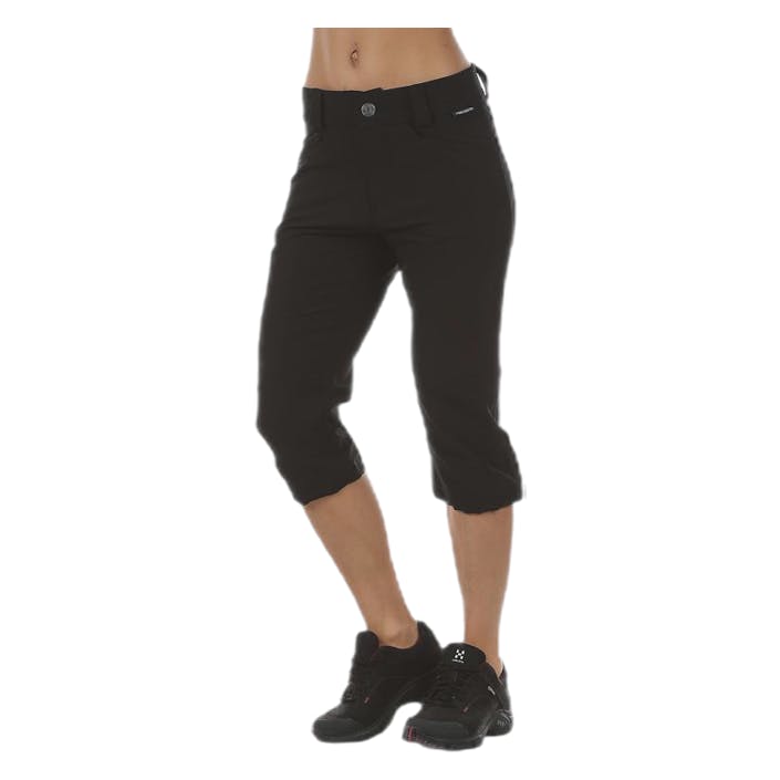 Moss Capri Black, Female, Apparels, Pants, Black, 46