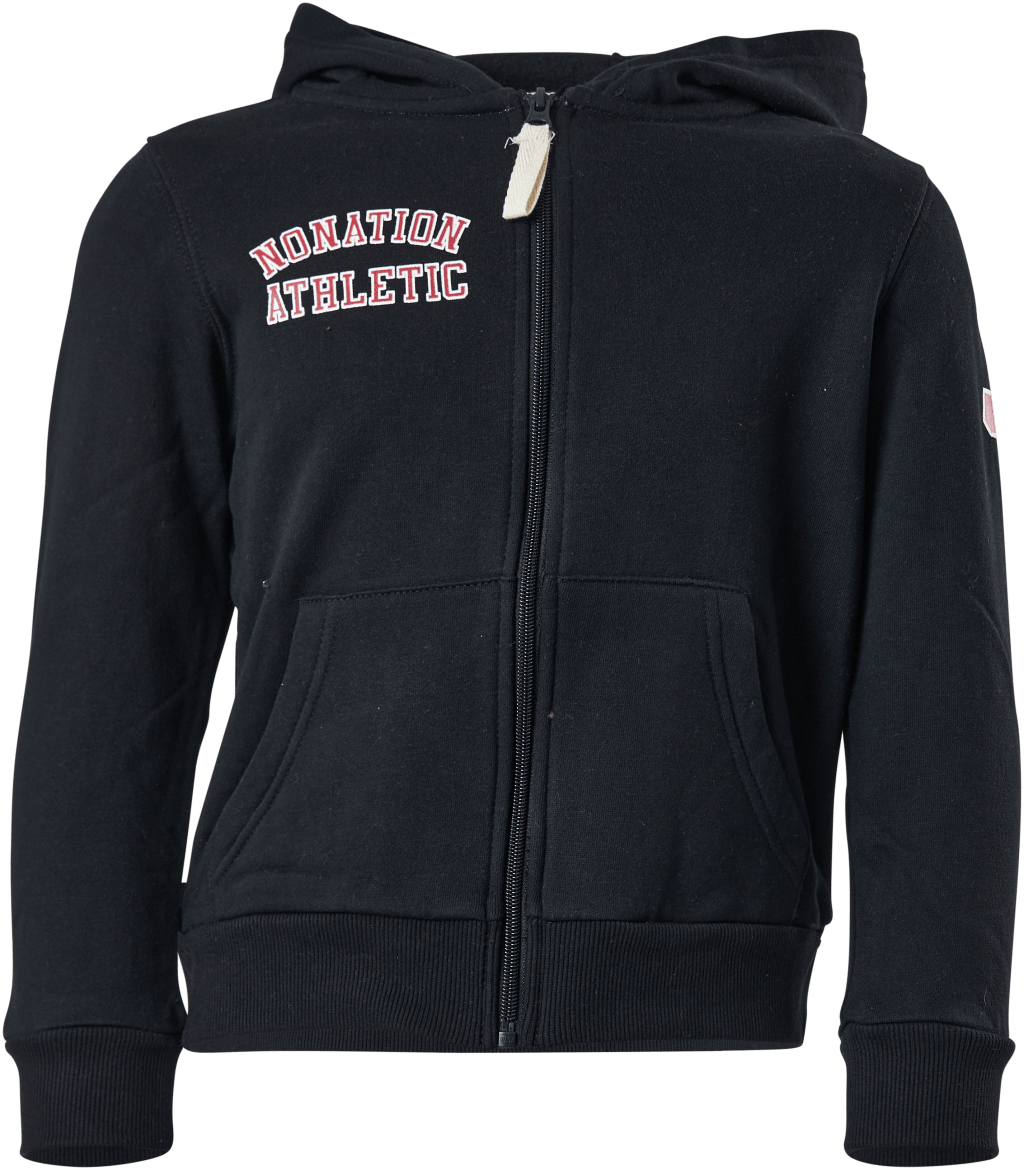 Alpha Full Zip Hood Black, Unisex, Kläder, Skjortor, Svart, 152