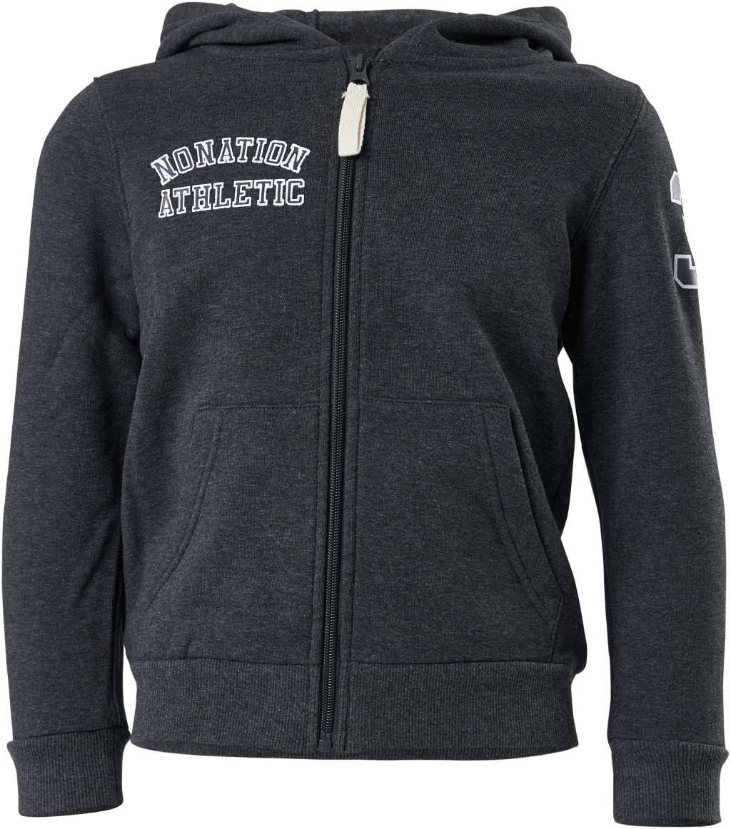 Alpha Full Zip Hood Grey