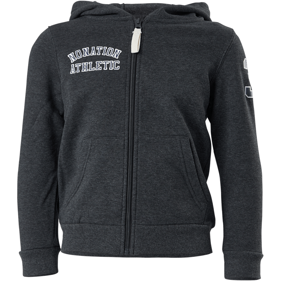 Alpha Full Zip Hood Grey