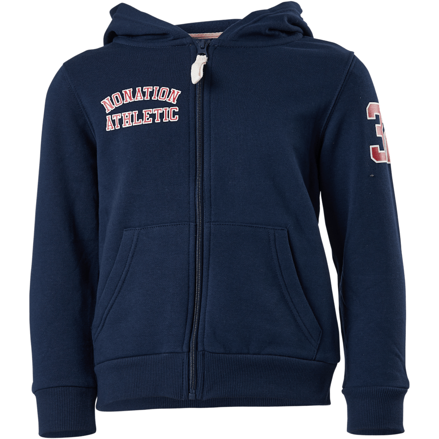 Alpha Full Zip Hood Blue