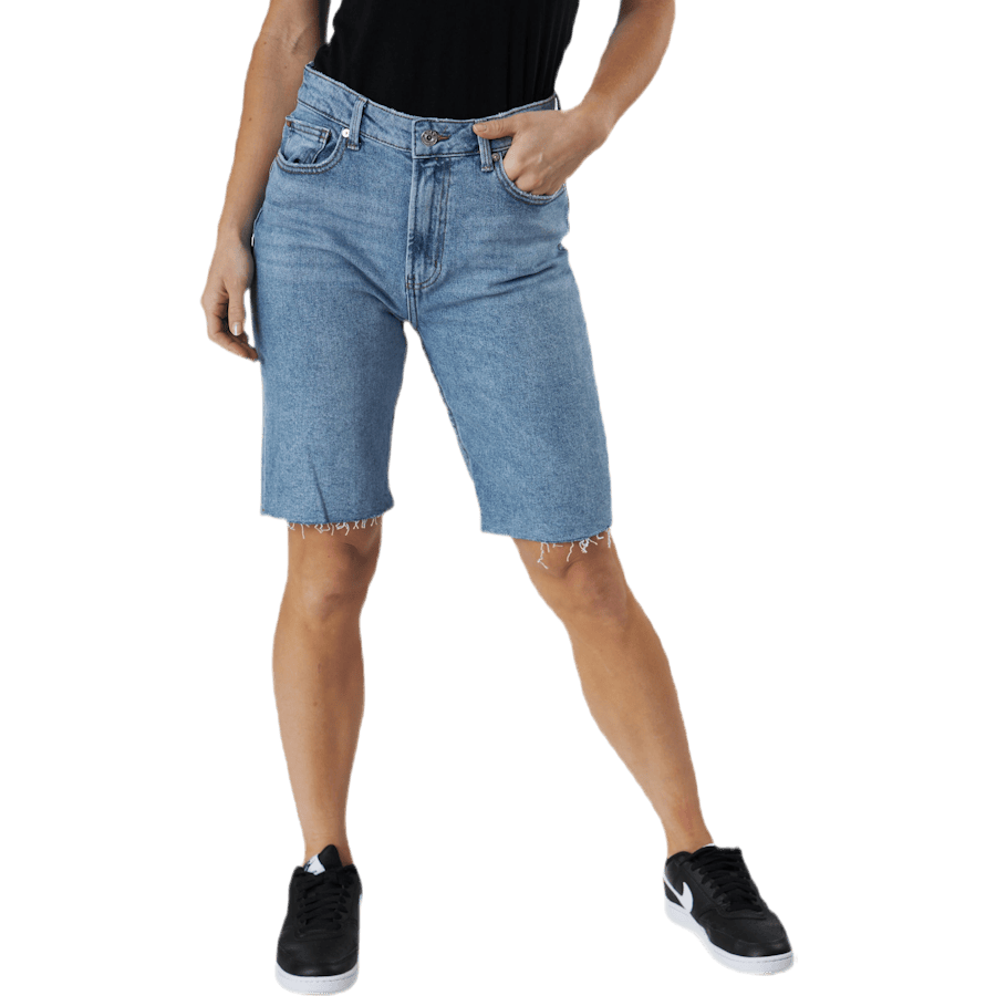Emily Hw Long Shorts Raw Bb Mas0051 Blue