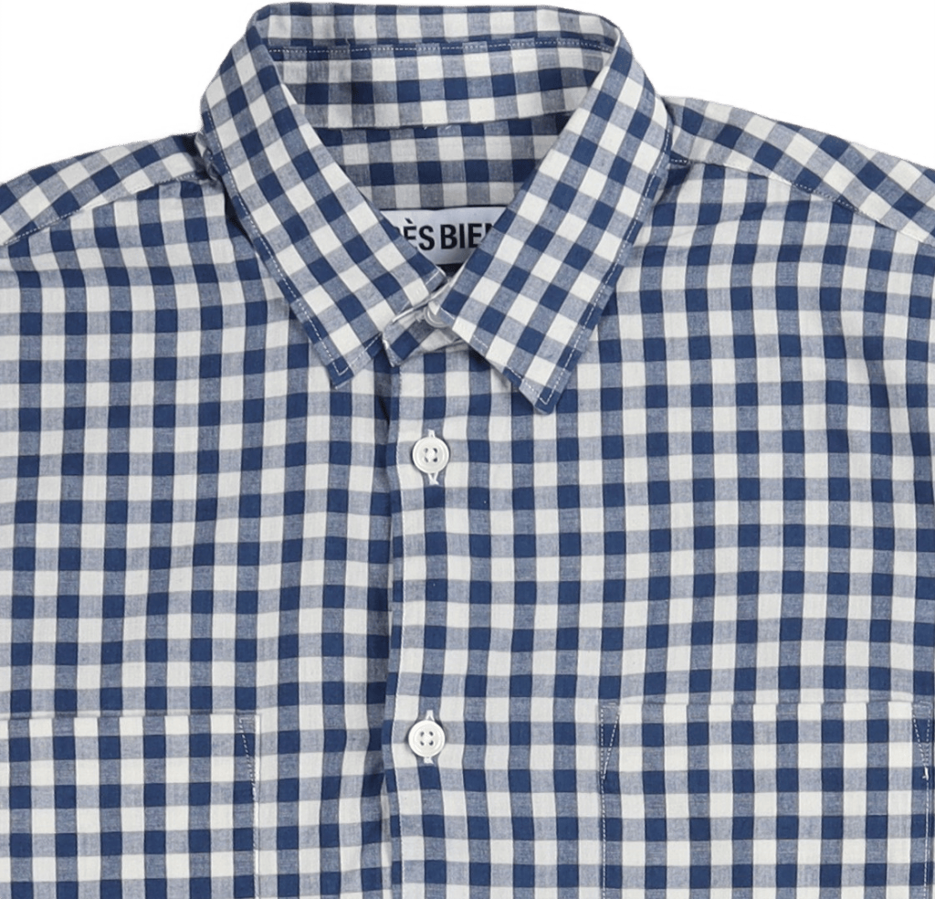 Tall Shirt Small Indigo Checks - Bild 2