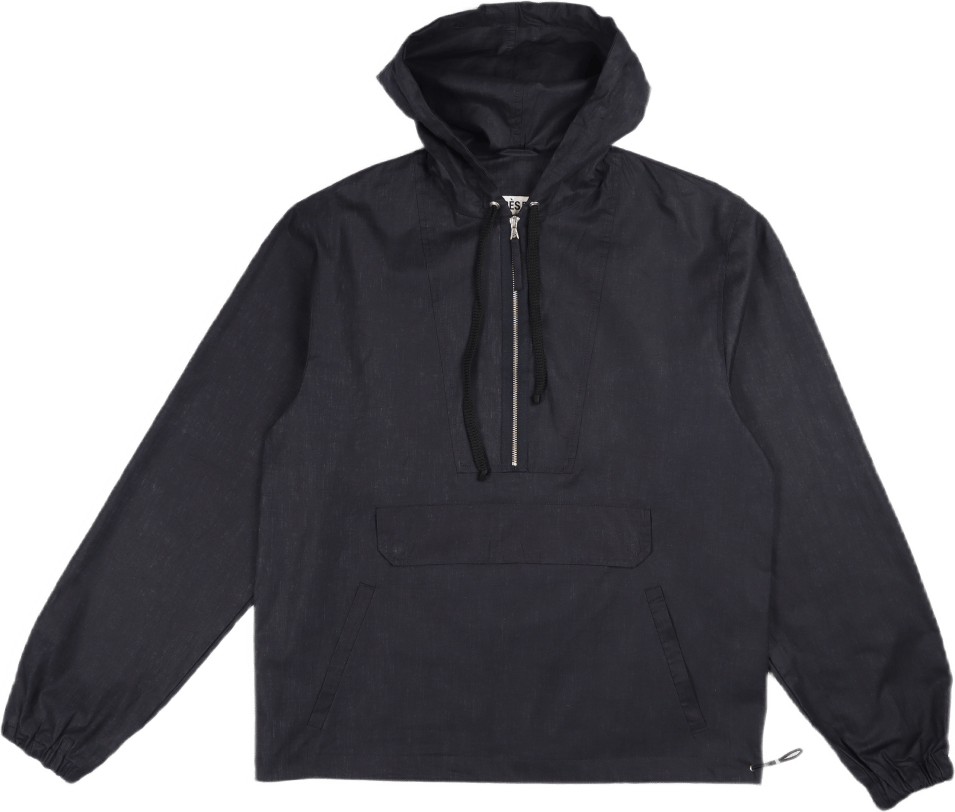 Pop Over Jacket Linen Blue