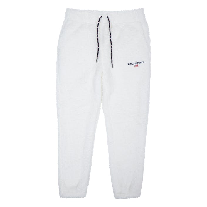 Polo Sport Fleece Jogger Pant Chic Cream, Male, Odevy, Nohavice, Biely, M