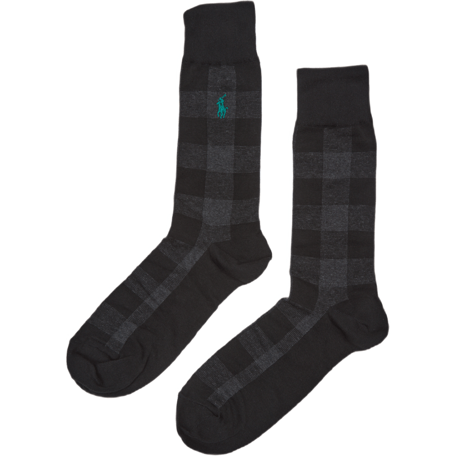 Buffalo Plaid Crew Sock Gift Set Rd/Grn/Gry