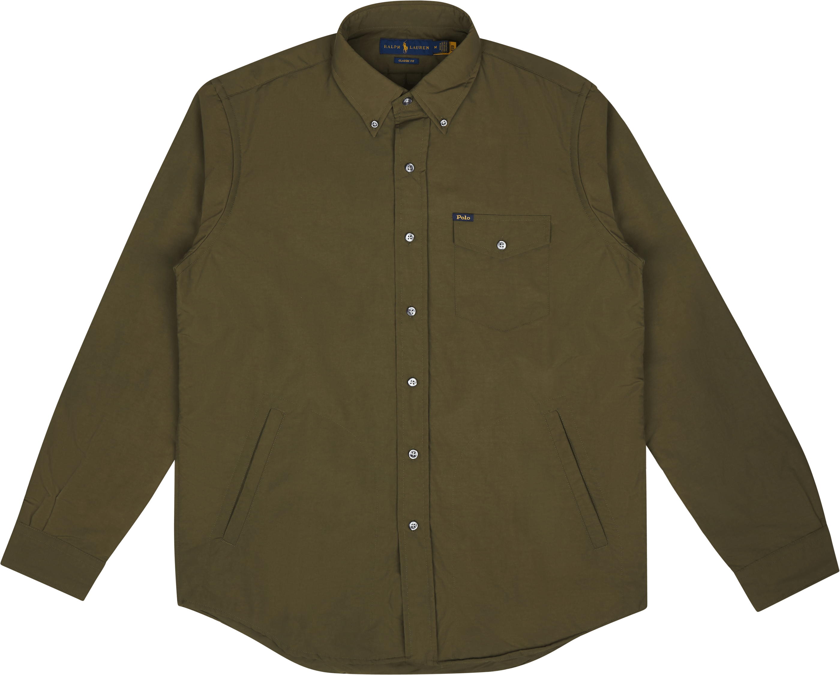 Polo Ralph Lauren Classic Fit Utility Shirt, Male, Kläder, Tops, Grön, S