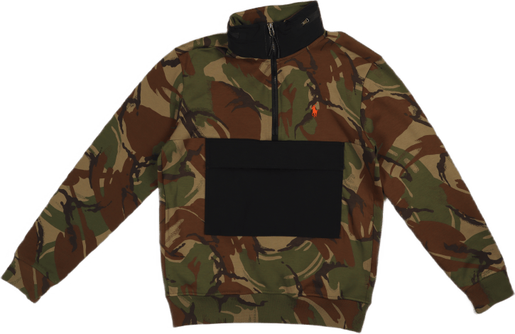 Camo Water-Repellent Hybrid Hoodie Camo/Blk