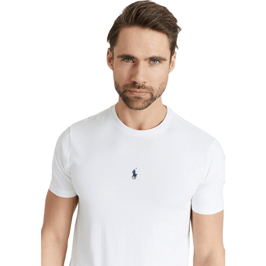 Custom Slim Fit Jersey Crewneck T-Shirt White