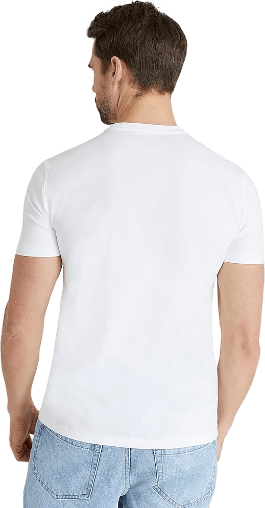 Custom Slim Fit Jersey Crewneck T-Shirt White - Bild 2