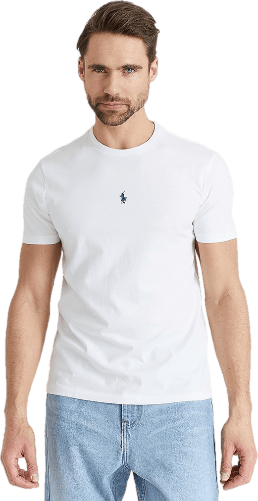 Custom Slim Fit Jersey Crewneck T-Shirt White - Bild 4