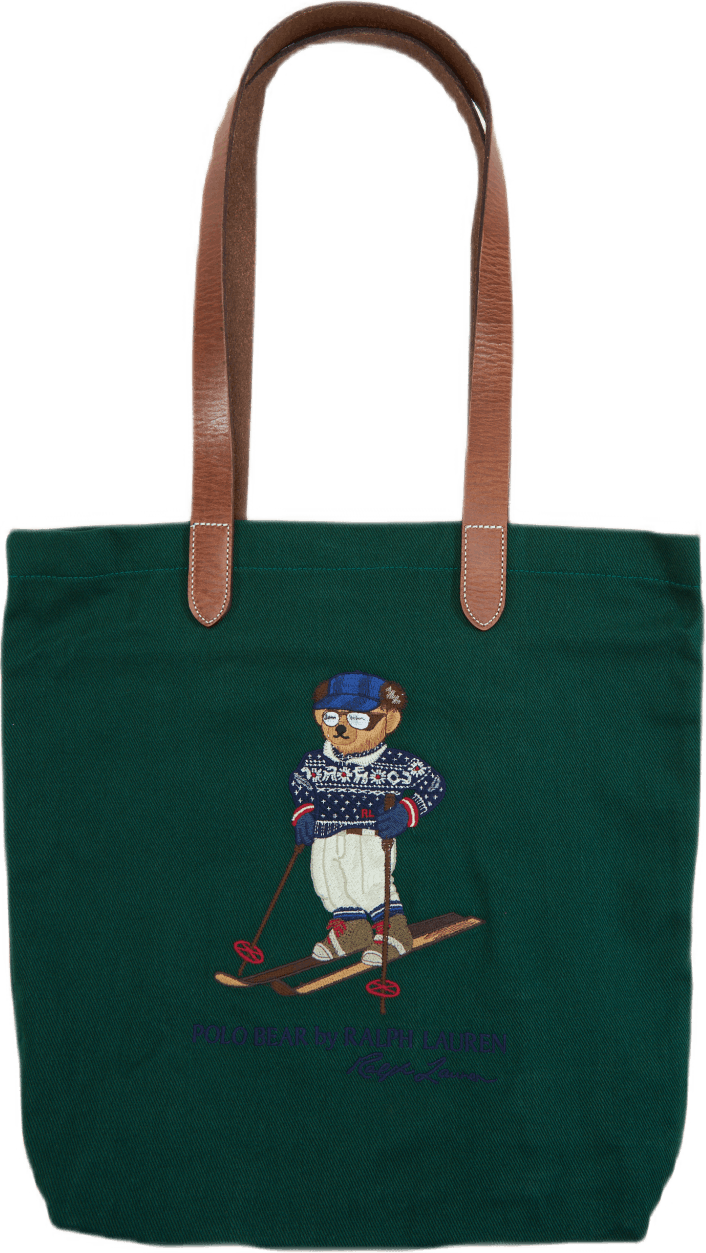 polo bear twill shopper tote