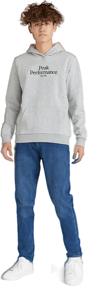 Junior Original Hood Med Grey Melange - Bild 3