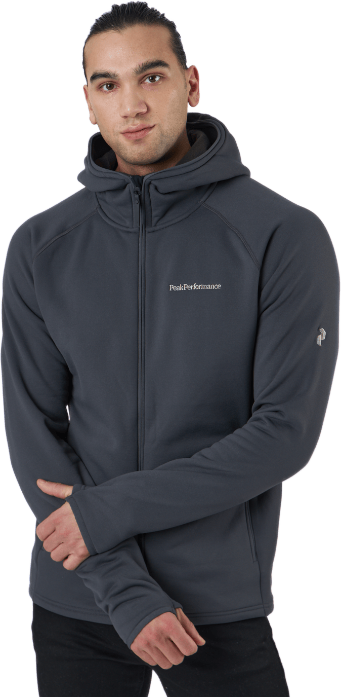 M Chill Zip Hood Motion Grey, Male, Apparels, Shirts, Black, S