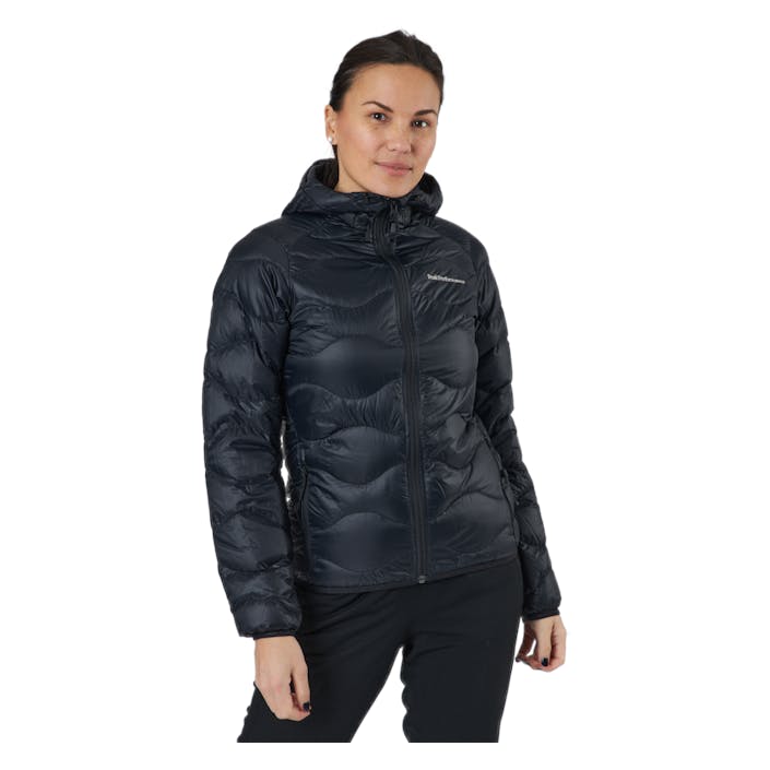 W Helium Hood Jacket Black, Female, Klær, jakker, Svart, L