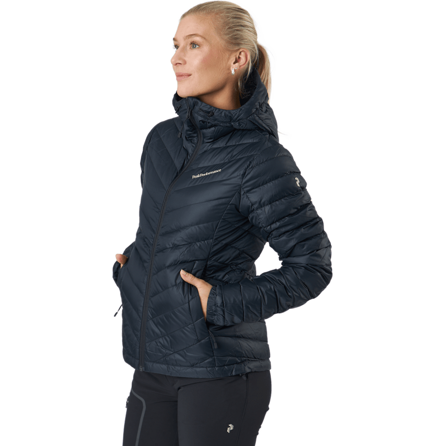W Frost Down Hood Jacket Black - Bild 2
