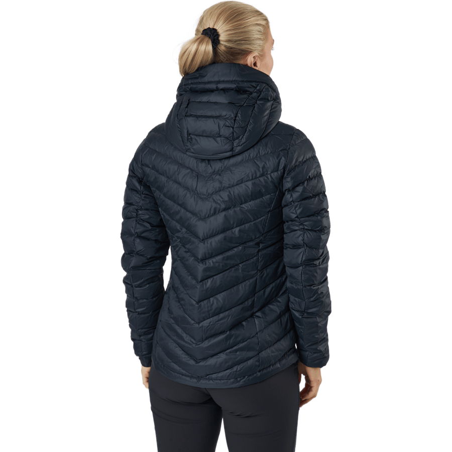W Frost Down Hood Jacket Black - Bild 3
