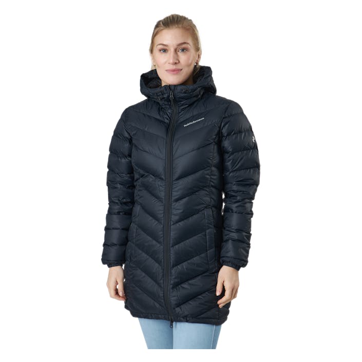 W Frost Down Parka Black, Female, Tøj, jakker, Sort, XL