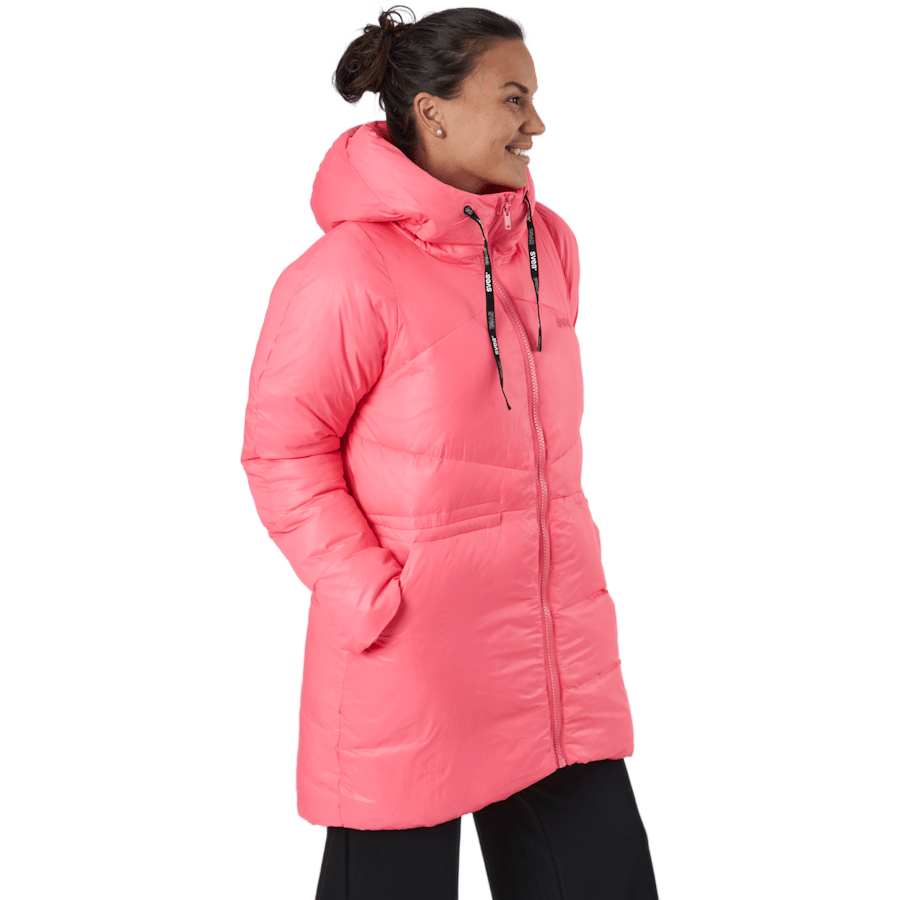 W. Mid Length Shiny Jacket Happy Pink - Bild 2