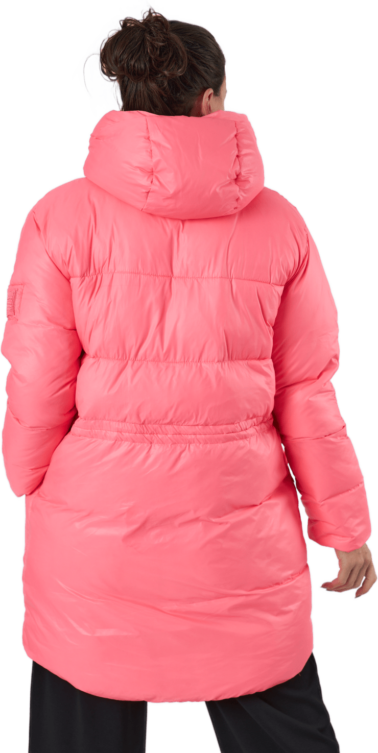 W. Mid Length Shiny Jacket Happy Pink - Bild 3