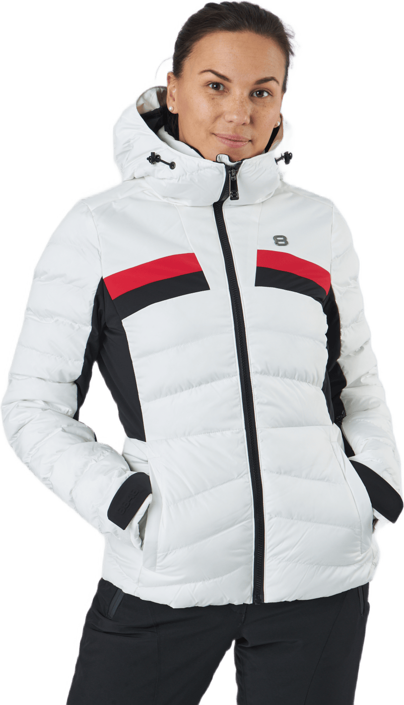 Lucia W Jacket Blanc, Female, Kleding, jassen, Alpine sporten, Wit, 36