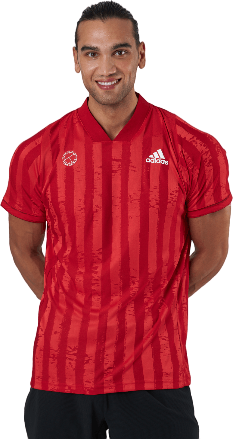 Freelift Tee Engineered Aerore 000/scarlet, Male, Apparels, T-shirt, Squash, Red, XL