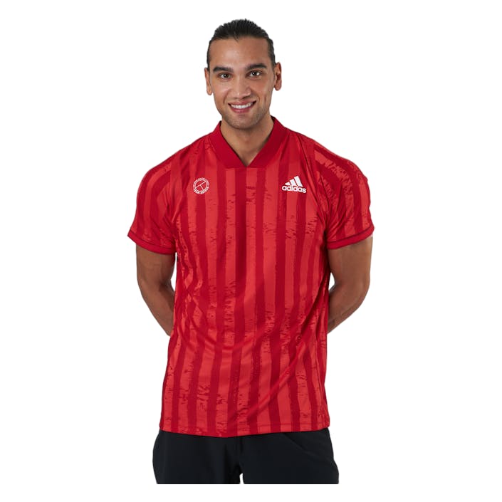 Freelift Tee Engineered Aerore 000/scarlet, Male, Kleding, T-shirt, Squash, Rood, XL