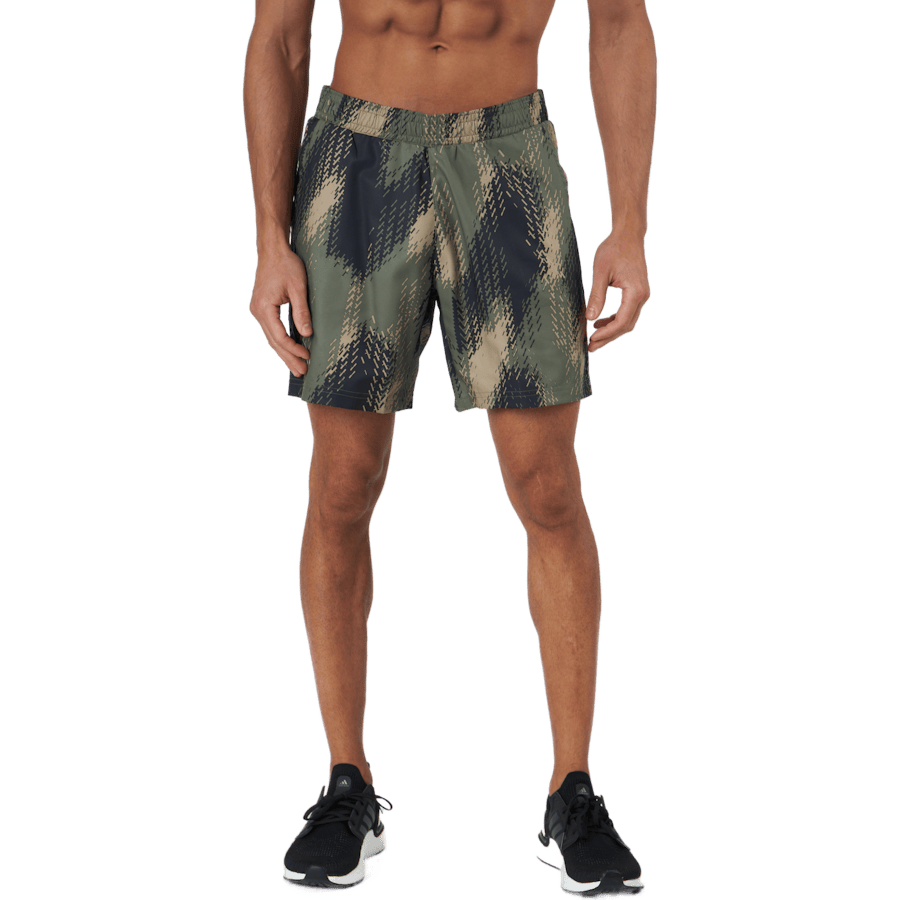 Printed Short 7 Inch P.blue 000/brown