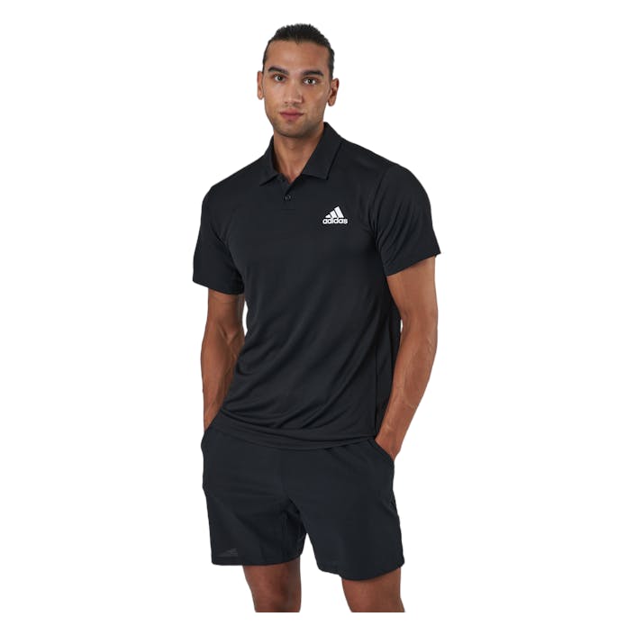H.rdy Polo Shirt 000/black, Male, Kleding, T-shirt, Squash, Zwart, L