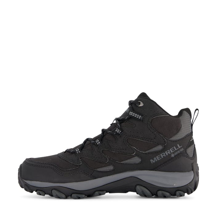 West Rim Sport Mid Gtx Black, Male, Shoes, hiking shoes, hiking boots, Black, UK 12