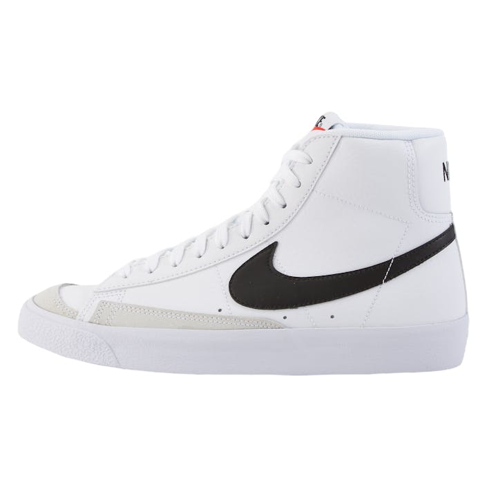 Blazer Mid '77 Gs White/black-team Orange, Unisex, Shoes, Trainers, high-top sneakers, White, EU 37,5