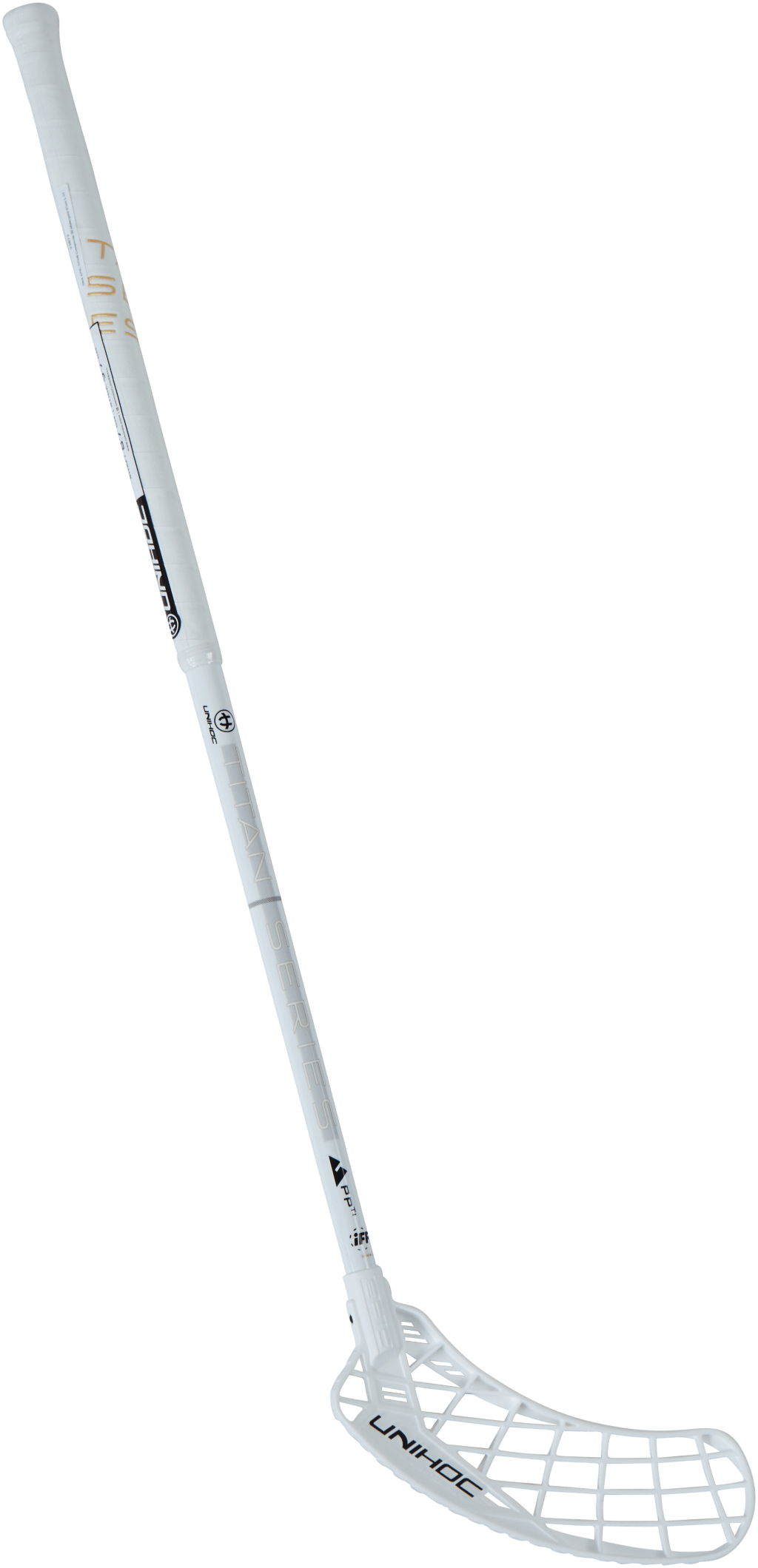 Titan Composite 30 87cm Left White/gold, Unisex, varusteet, Harjoituslaitteet, Salibandy, Valkoinen, ONESIZE