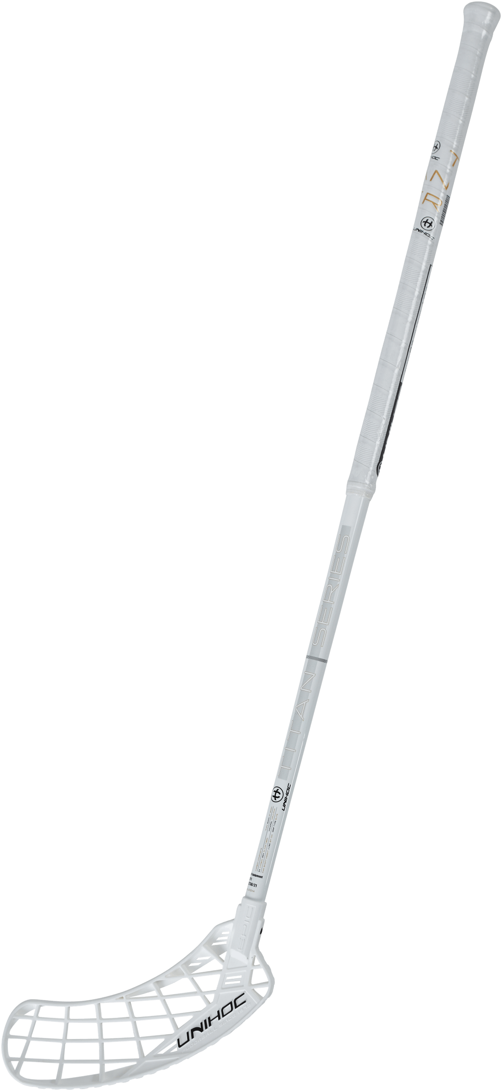 Titan Composite 30 92cm Right White/gold, Unisex, varusteet, Harjoituslaitteet, Salibandy, Hopea, ONESIZE