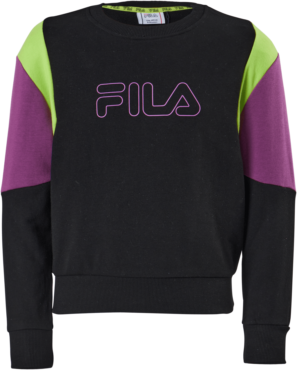 Teens Girls Samia Cropped Bloc Black-hyacinth Violet-love Bir, Unisex, Apparels, Shirts, Multi color, 170/176