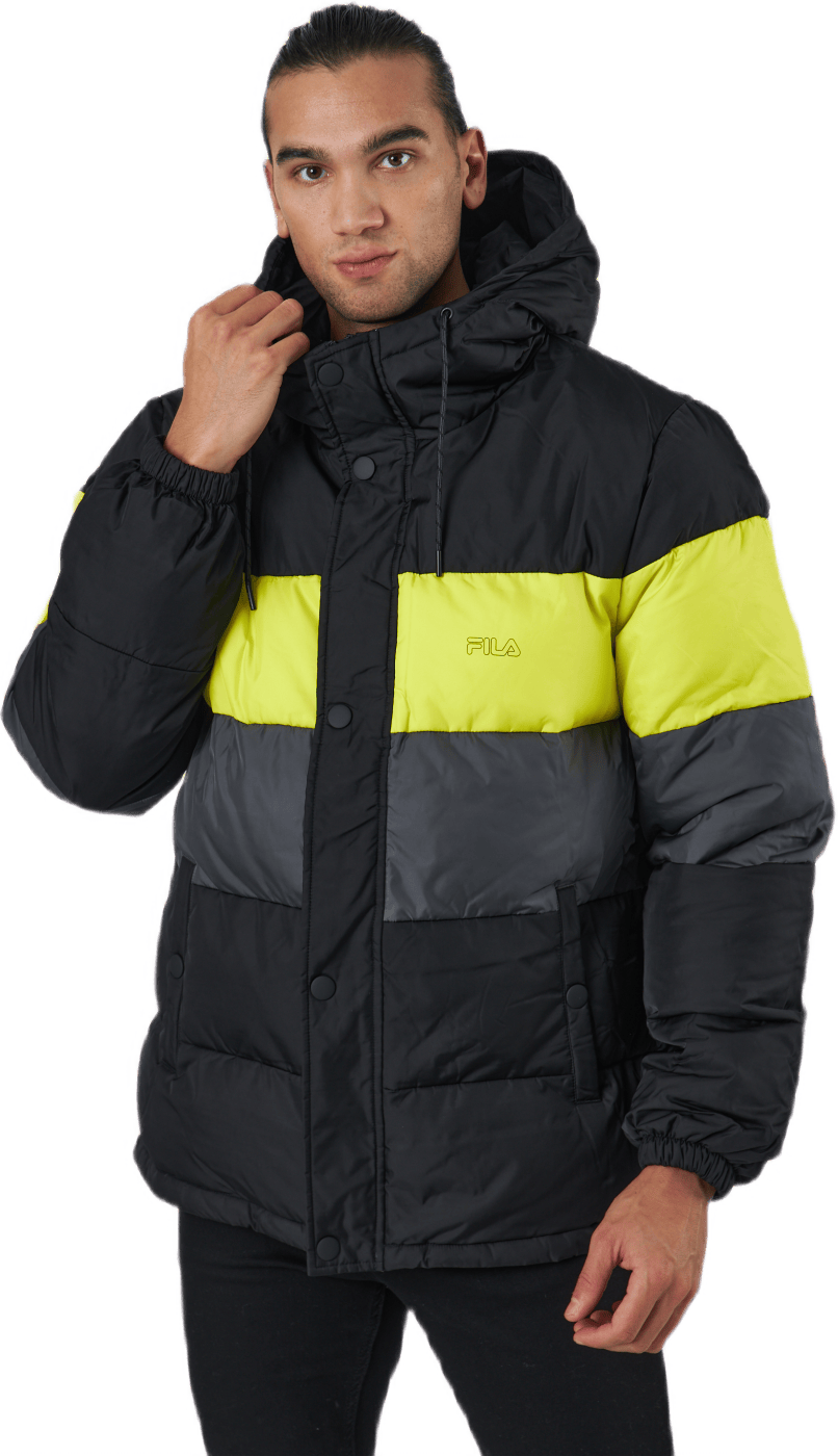 Pirro Blocked Puff Jacket Black-asphalt-sulphur Spring - Bild 2