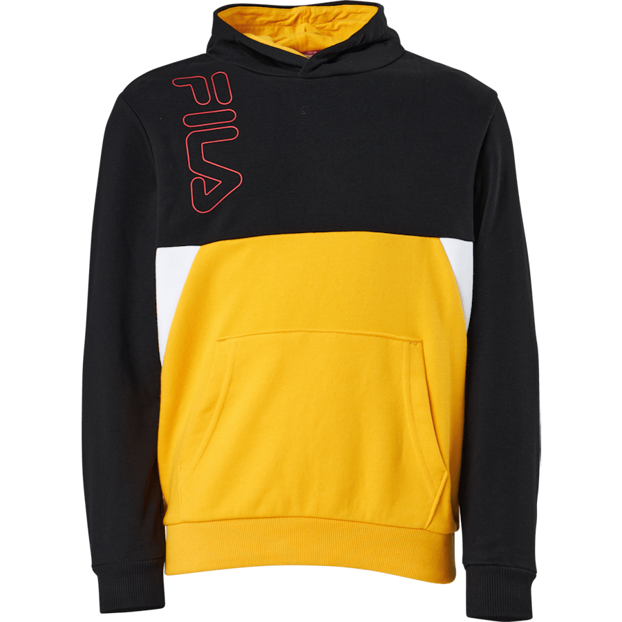 Teens Boys Lupo Blocked Hoody Black-saffron-bright White