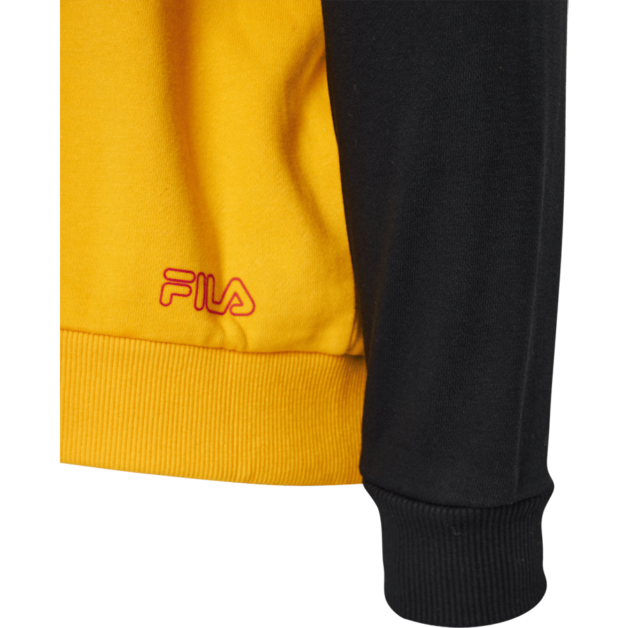 Teens Boys Lupo Blocked Hoody Black-saffron-bright White - Bild 4