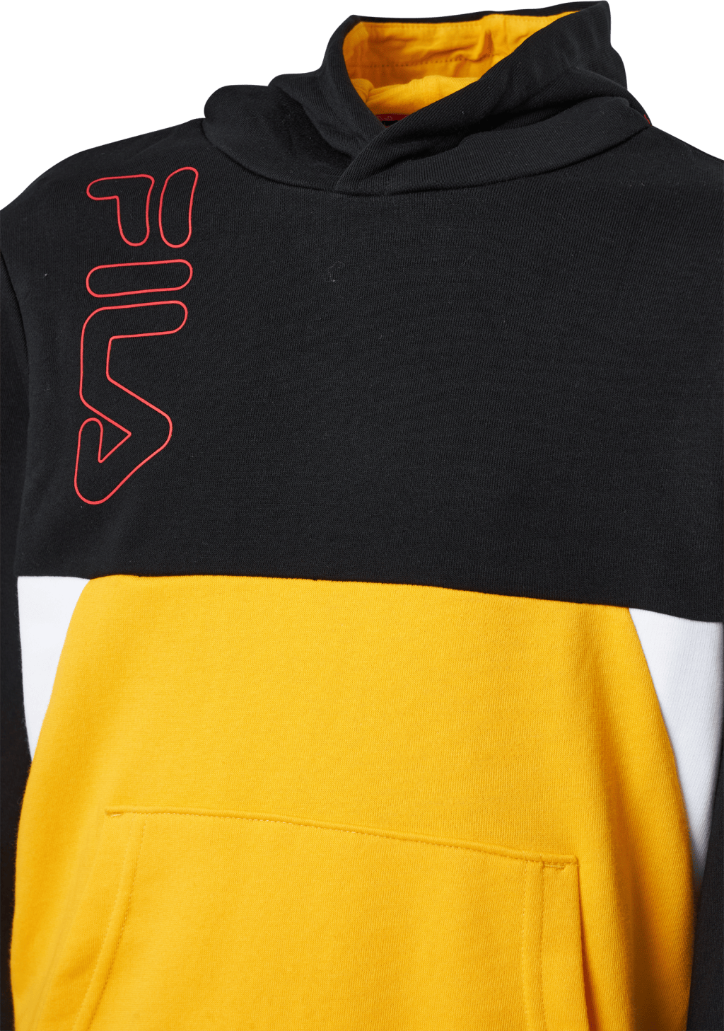 Teens Boys Lupo Blocked Hoody Black-saffron-bright White - Bild 5