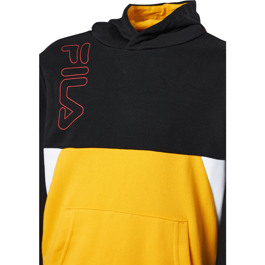 Teens Boys Lupo Blocked Hoody Black-saffron-bright White - Bild 5