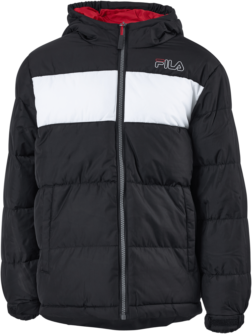 Teens Boys Lui Puffer Jacket Black-bright White, Unisex, Apparels, jackets, Multi color, 158/164